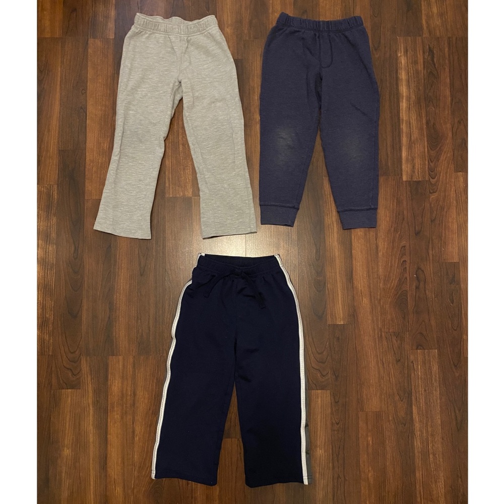 Boys play clothes, lot of 3 play pants sweatpants